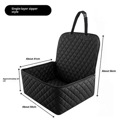 Pet Dog Cat Car Seat Cover Pet Car Seat Pet Car Carrier Cushion Waterproof Wear Resistant Rear Seat Portable Pet Supplies