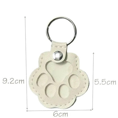 Leather Pet Memorial Keychain, Pet Hair Keepsake, Pet Fur Holder Keychain Bag