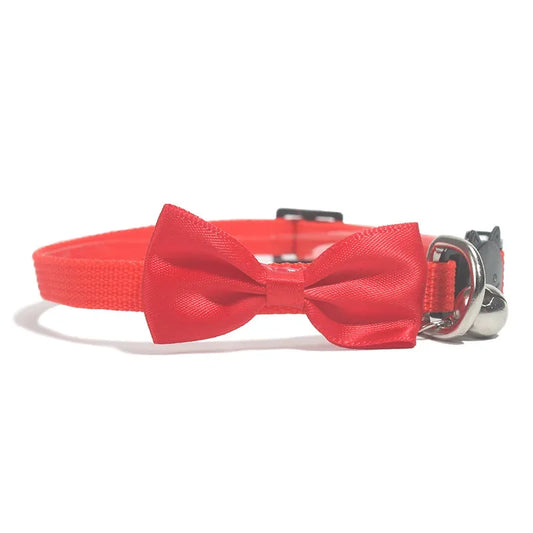 Cat Collars New Pet Bow Bell Collars Cute Cat Collars Pet Supplies Multicolor Adjustable Pet Dressing Tool Pet Accessories
