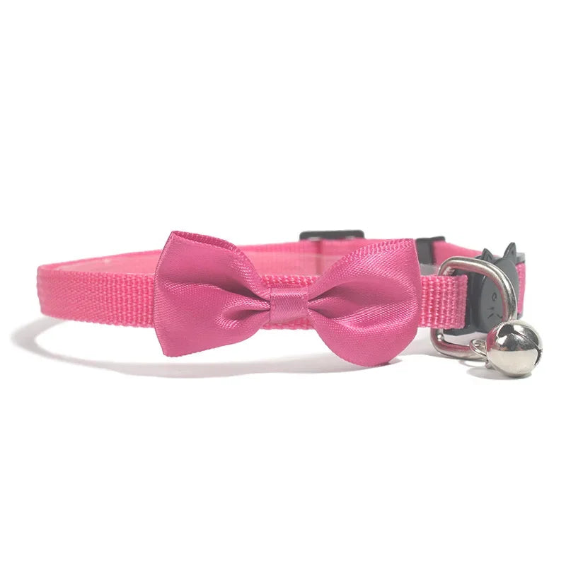 Cat Collars New Pet Bow Bell Collars Cute Cat Collars Pet Supplies Multicolor Adjustable Pet Dressing Tool Pet Accessories