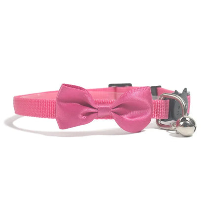 Cat Collars New Pet Bow Bell Collars Cute Cat Collars Pet Supplies Multicolor Adjustable Pet Dressing Tool Pet Accessories