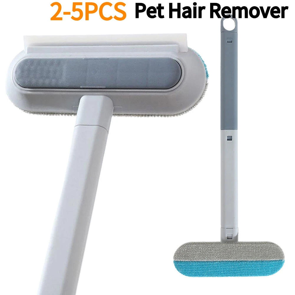 2-5PCS Pet Hair Remover Pet Hair Removal Brush Pet Lint Brush Multifunctional Long Handle Dog Clothes Brush Pet Supplies