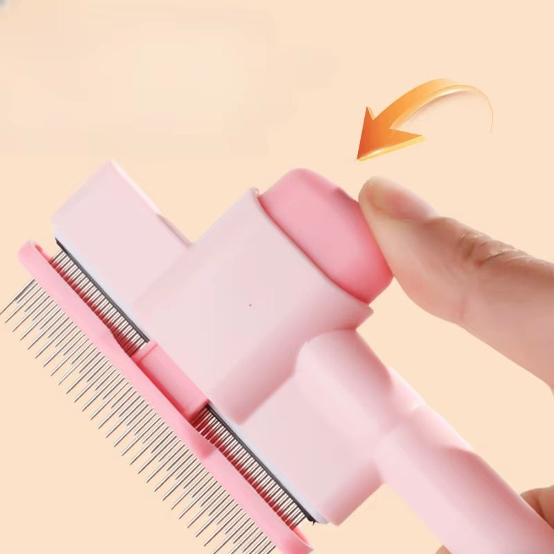Pet Cat Hair Remover Comb Multifunctional Pet Brush Cat Beauty Self-Cleaning Pet Comb Supplies Universal Pet Comb
