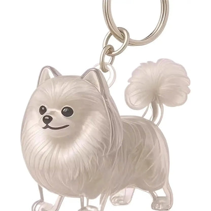 Pet Dog Fur Memorial Keepsake Keychain Pendant Dog Fur Container Pet Hair Storage Keychain Pet Lovers Pet Souvenirs