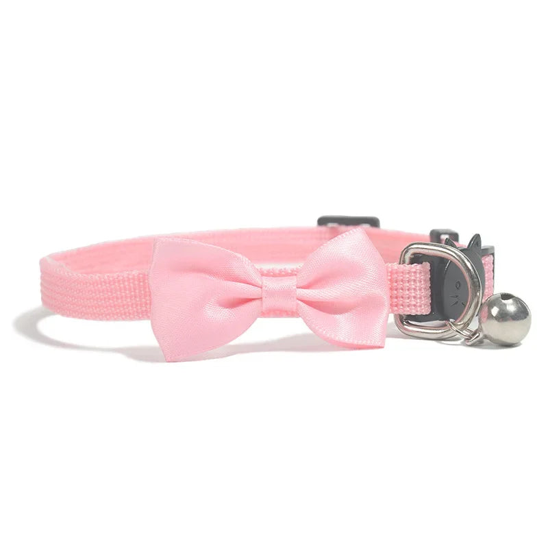 Cat Collars New Pet Bow Bell Collars Cute Cat Collars Pet Supplies Multicolor Adjustable Pet Dressing Tool Pet Accessories