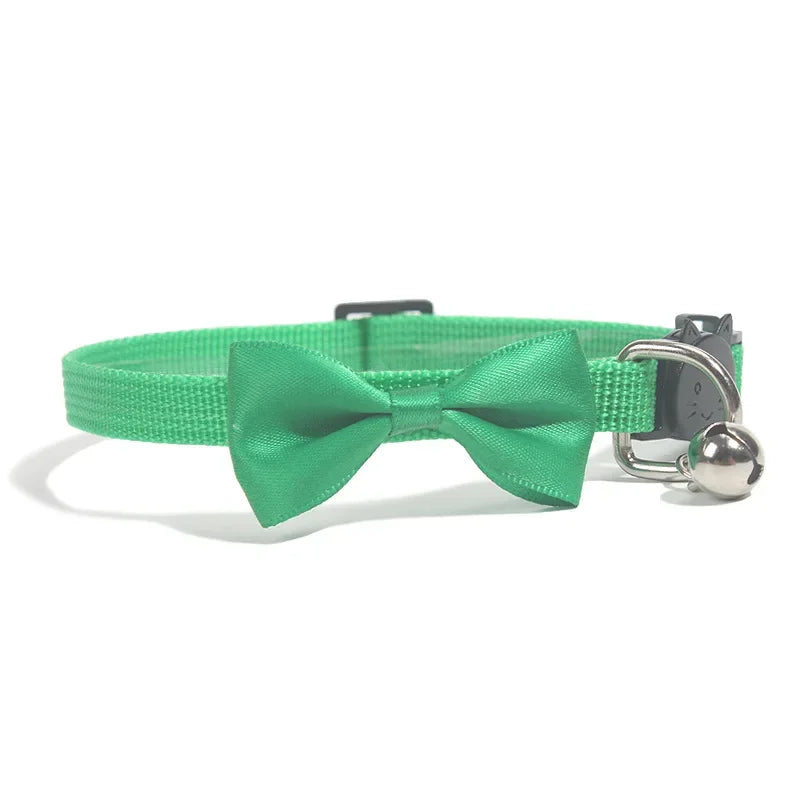 Cat Collars New Pet Bow Bell Collars Cute Cat Collars Pet Supplies Multicolor Adjustable Pet Dressing Tool Pet Accessories
