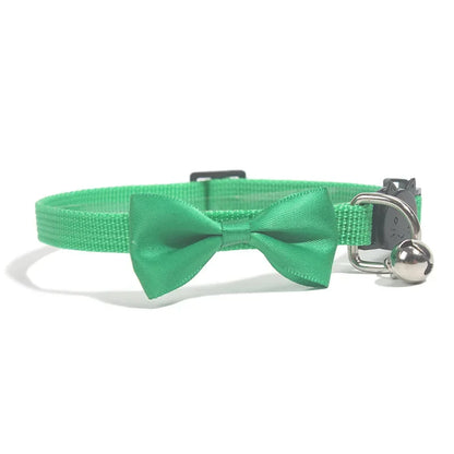 Cat Collars New Pet Bow Bell Collars Cute Cat Collars Pet Supplies Multicolor Adjustable Pet Dressing Tool Pet Accessories