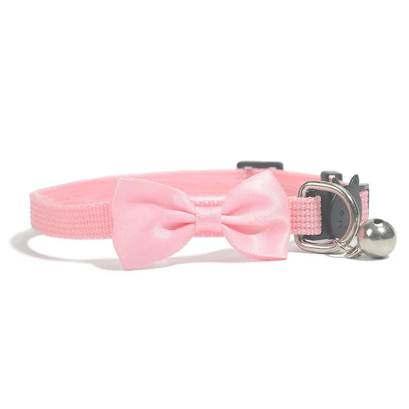 Cat Collars New Pet Bow Bell Collars Cute Cat Collars Pet Supplies Multicolor Adjustable Pet Dressing Tool Pet Accessories
