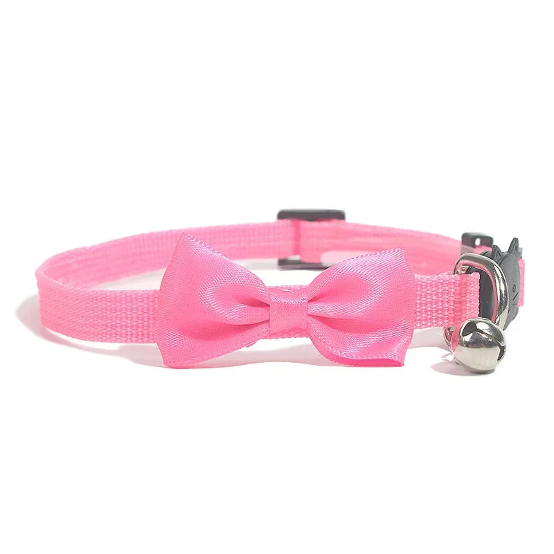 Cat Collars New Pet Bow Bell Collars Cute Cat Collars Pet Supplies Multicolor Adjustable Pet Dressing Tool Pet Accessories
