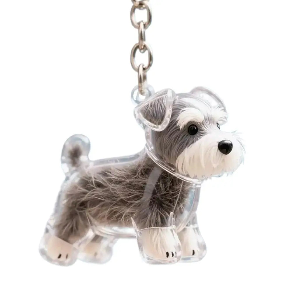 Pet Dog Fur Memorial Keepsake Keychain Pendant Dog Fur Container Pet Hair Storage Keychain Pet Lovers Pet Souvenirs